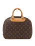 Troville, &pound;650, Handbags, Brown, Canvas, Back view
